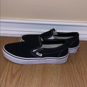 Black Slip On Vans